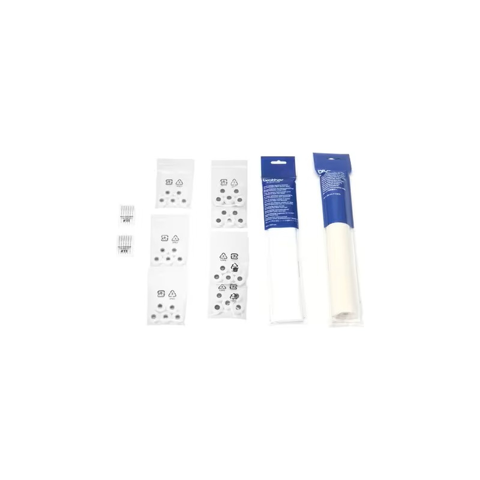 Brother Kit Verbrauchsmaterial (Stabilisierer + Unterfaden + Nadeln)