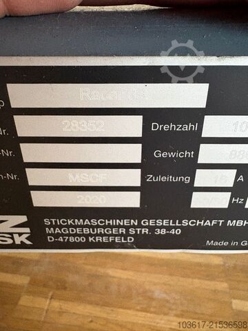 ZSK Racer 6 S Freiarm, Kappe & Bordüre