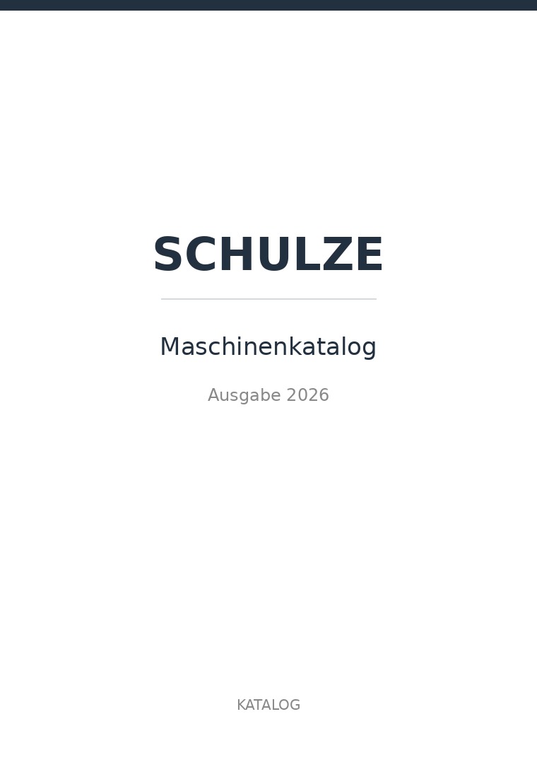 Titelbild Maschinenkatalog 2026