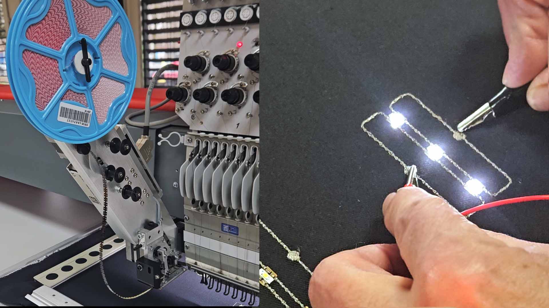 Pailletteneinrichtung LED - Links