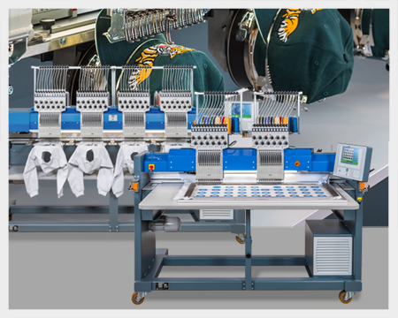 ZSK RACER Compact Freiarm-Stickmaschine – Flach