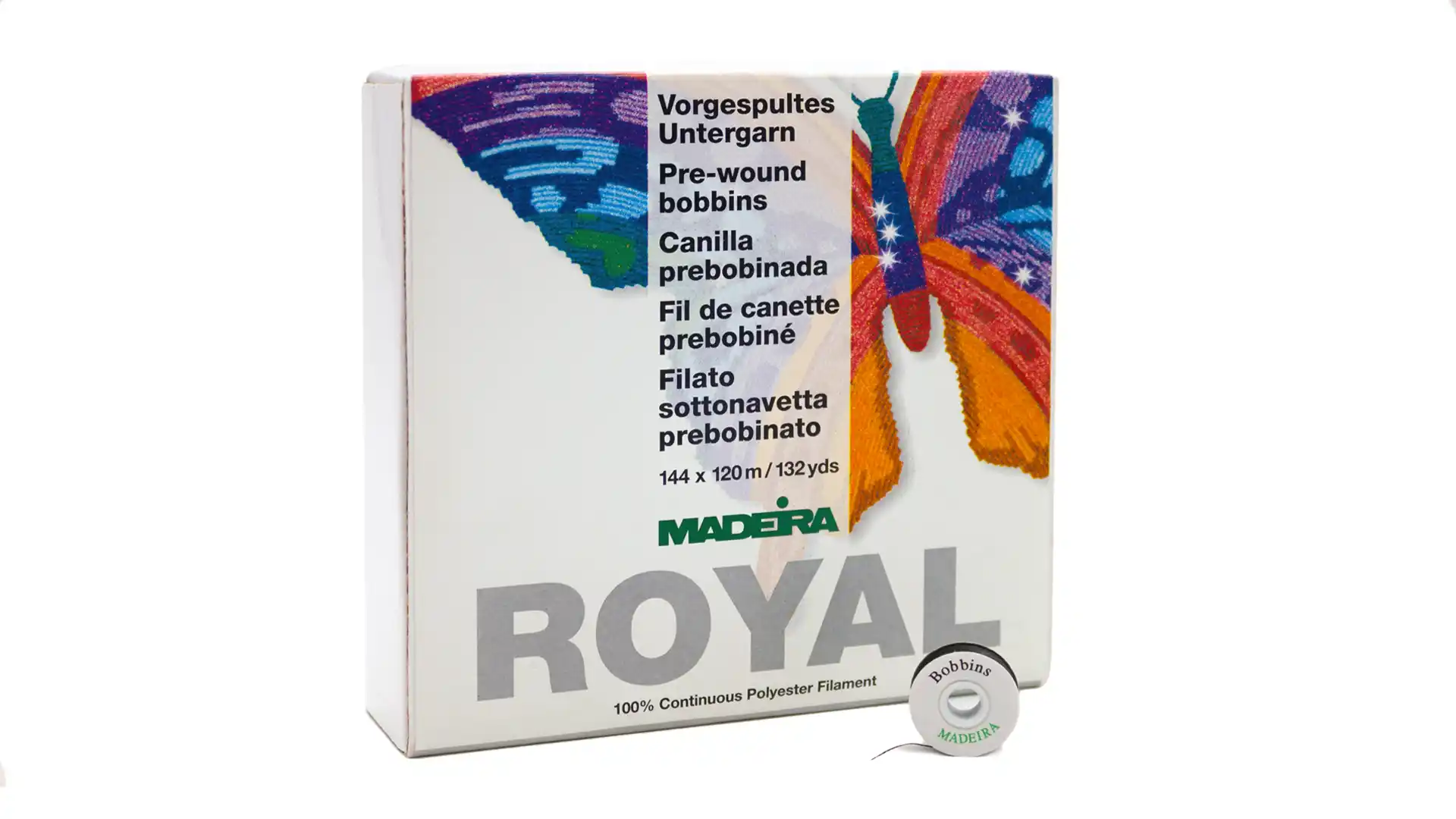 Madeira Royal Vorgespulter Unterfaden - Schwarz