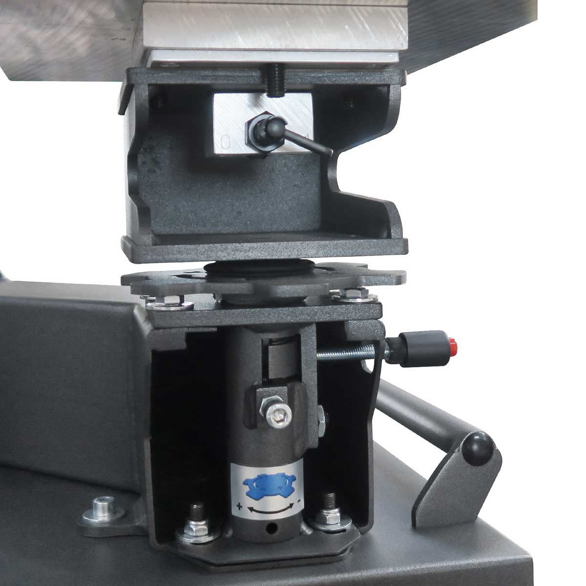 SCHULZE Swing Duo Press 40 x 50 cm mit Druckindikator und höhenverstellbarem Untertisch